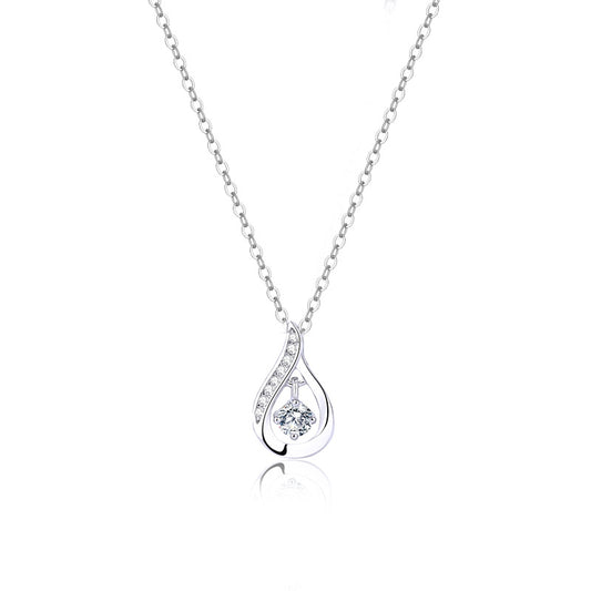 New Rupert's Tears Necklace for women s925 sterling silver personality smart zircon clavicle chain